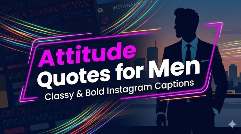 Attitude Quotes for Men – Classy & Bold Instagram Captions 2026