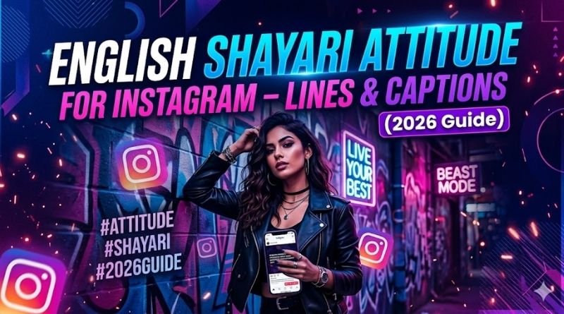 English Shayari Attitude for Instagram – Lines & Captions (2026 Guide)