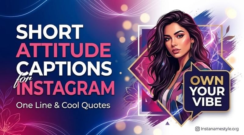 Short Attitude Captions for Instagram – One Line & Cool Quotes