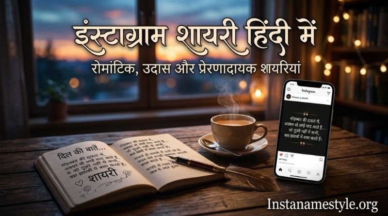 Instagram Shayari in Hindi – Best Post Captions & Status That’ll Make Every Post Shine ✨ (2026)