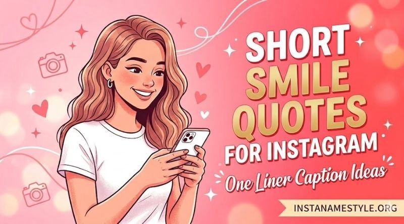 Short Smile Captions for Instagram – One Liner Caption Ideas