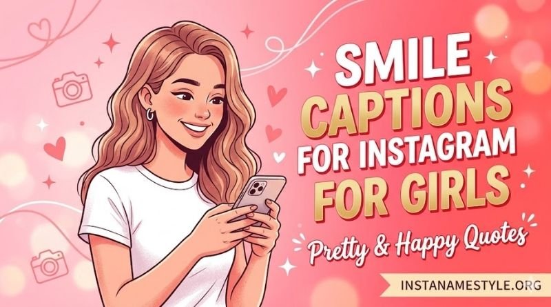 Smile Captions for Instagram for Girls – Pretty & Happy Quotes